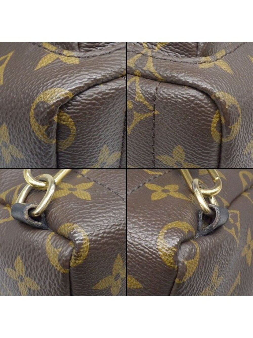Louis Vuitton Backpack Palm Springs Mini Brown Monogram Canvas Leather - Picture 7 of 11